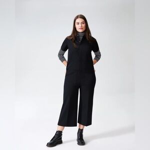 Kate Stretch Cotton Twill Jumpsuit - Size L (US 22-24)